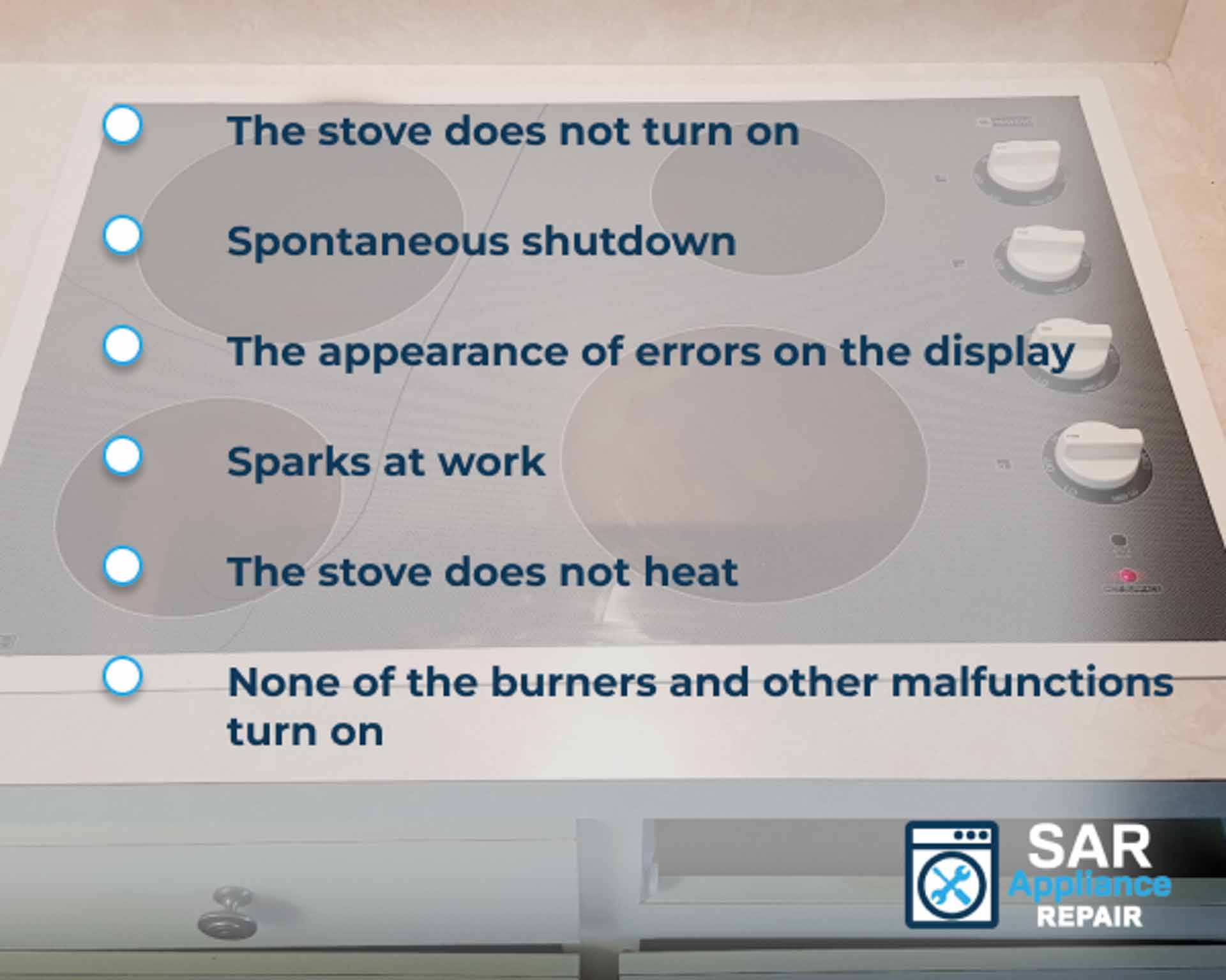Range or Stove Repair SAR Cooling & Appliance Repair