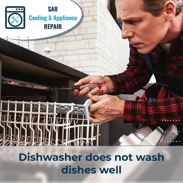 Dishwasher does not wash dishes well
