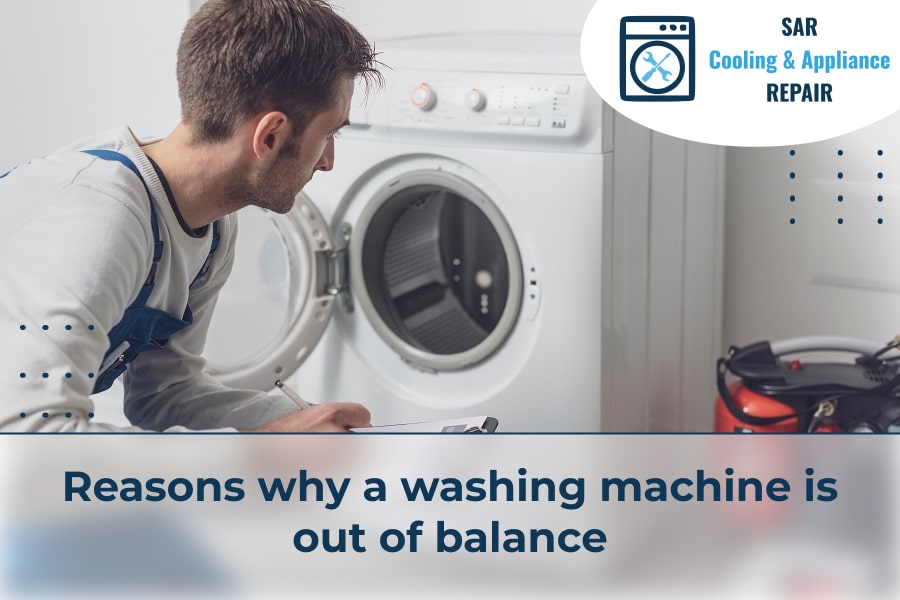 Reasons why a washing machine is out of balance
