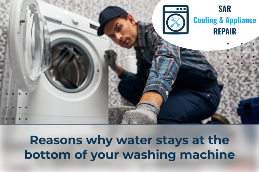 Reasons why water stays at the bottom of your washing machine