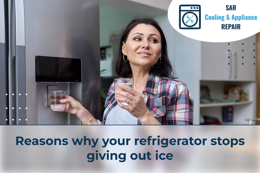 Reasons why your refrigerator stops giving out ice