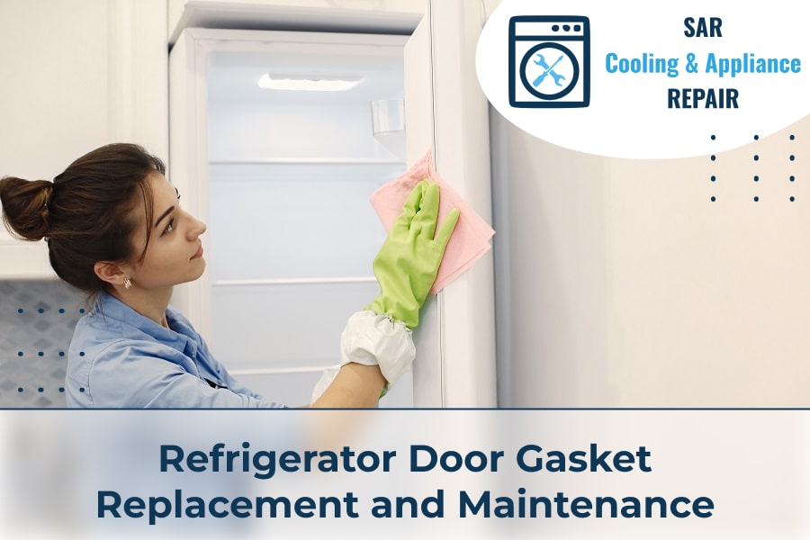 Replacing and maintaining the refrigerator door seal