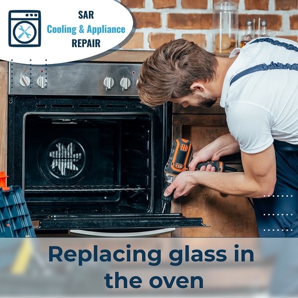 Replacing glass in the oven