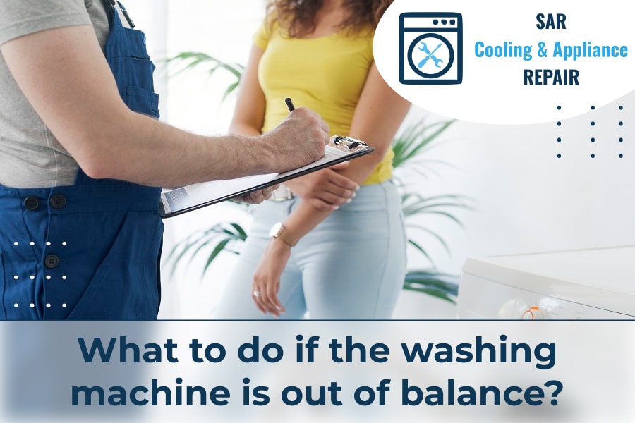 What to do if the washing machine is out of balance?