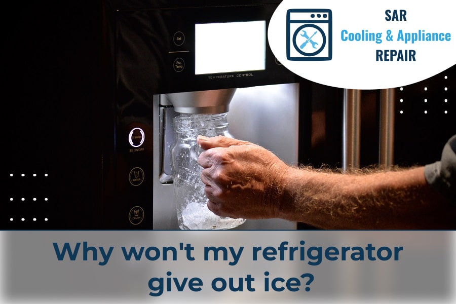 Why won't my refrigerator give out ice?