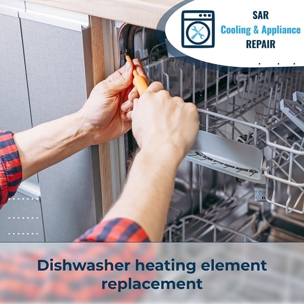 Dishwasher heating element replacement