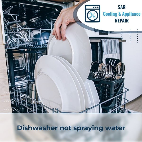 Dishwasher not spraying water