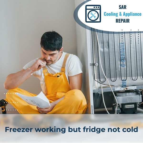 Freezer working but fridge not cold