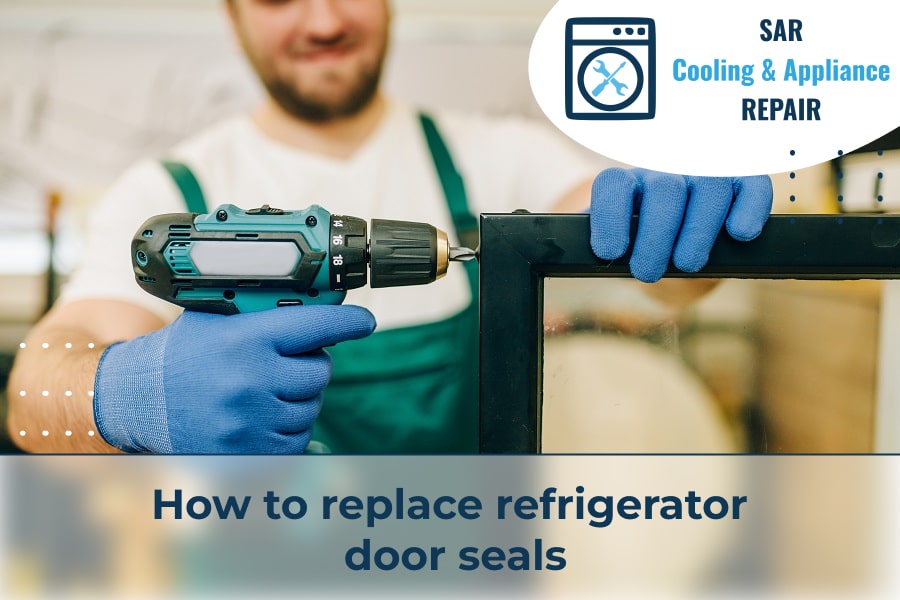 How to replace refrigerator door seals