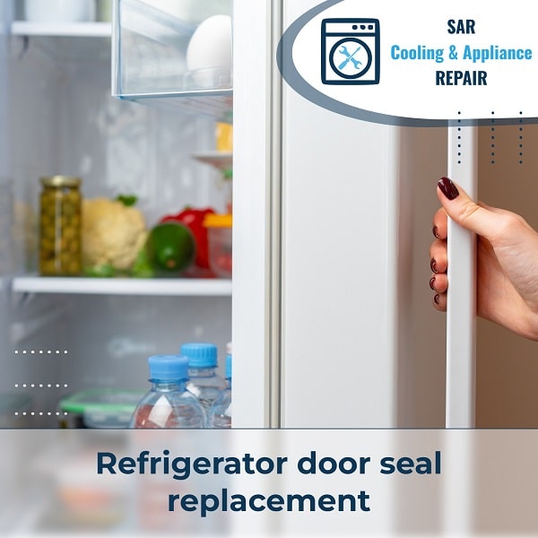 Refrigerator door seal replacement