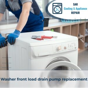 Washer front load drain pump replacement