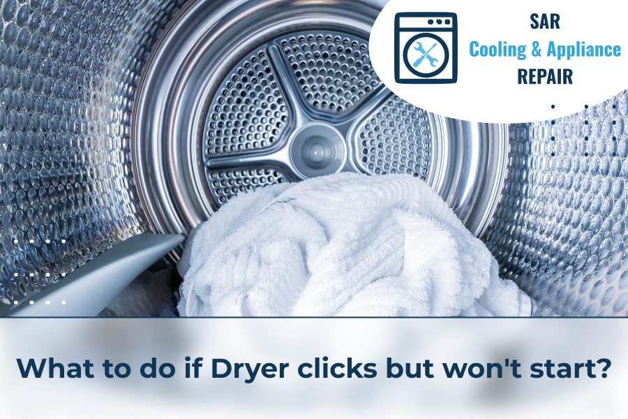 What to do if Dryer clicks but won't start
