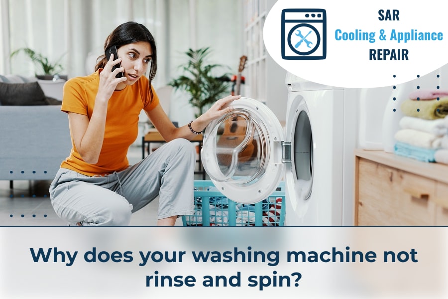 Why does your washing machine not rinse and spin