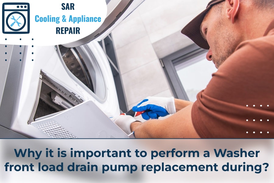 Why it is important to perform a Washer front load drain pump replacement during