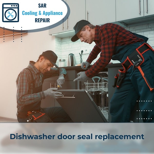Dishwasher door seal replacement