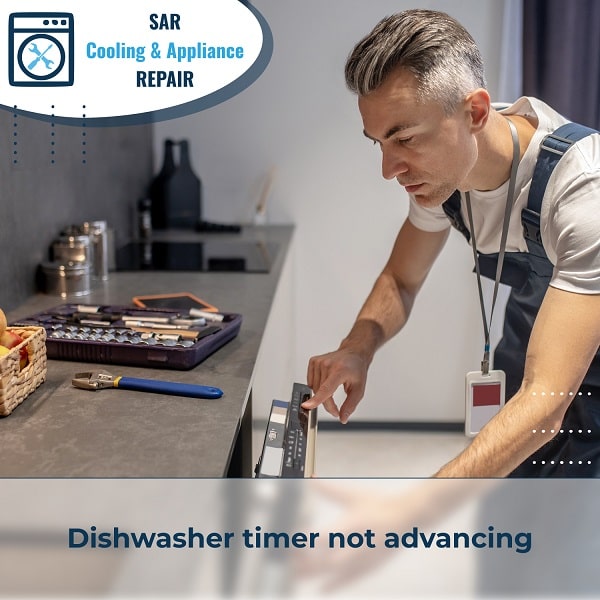 Dishwasher timer not advancing