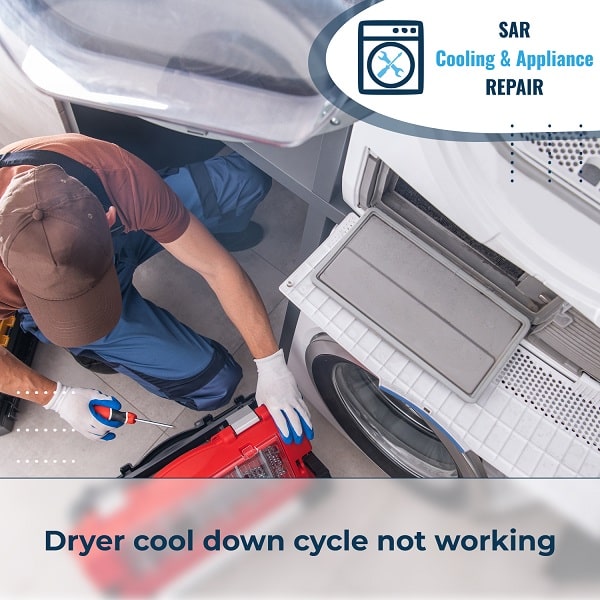 Dryer cool down cycle not working