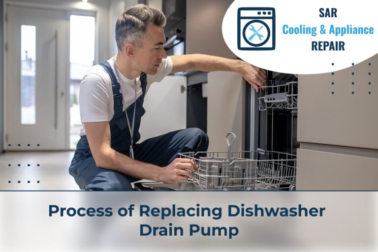 Replacing dishwasher drain pump Causes and Process