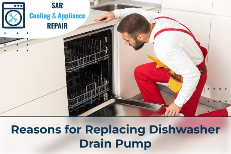 Replacing dishwasher drain pump Causes and Process