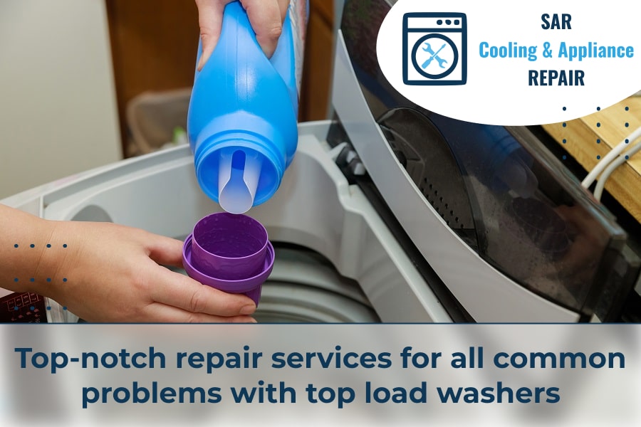 Top-notch repair services for all common problems with top load washers