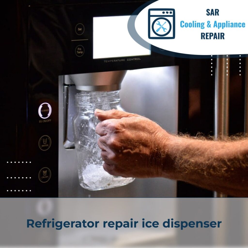 Refrigerator repair ice dispenser
